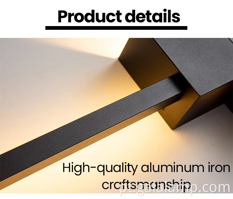 Lâmpada de parede de tira minimalista, lâmpada de parede de fundo, lâmpada de corredor nórdico